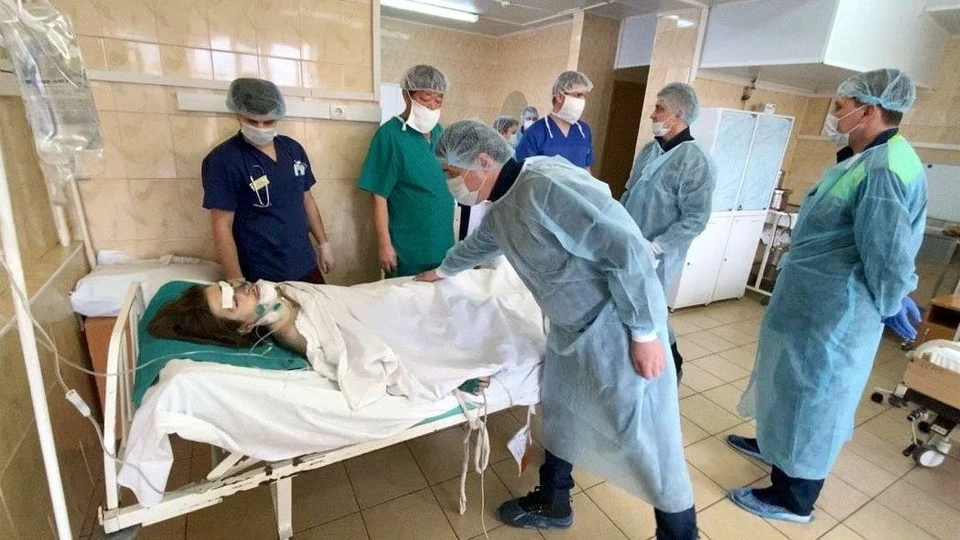 Губернатор Андрей Воробьев навестил в больнице одного из пострадавших при взрыве газа в Орехово-Зуево