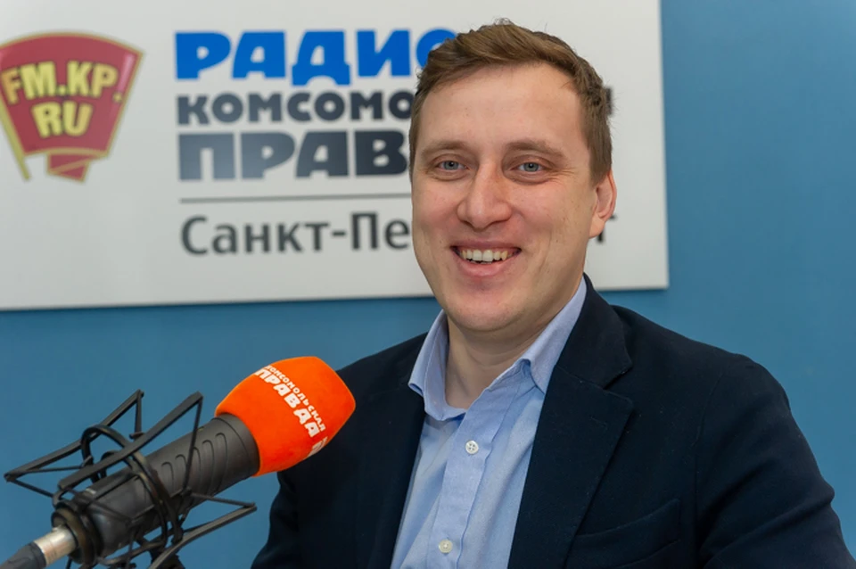 Михаил Гущин в студии радио «Комсомольская Правда в Петербурге» 92.0 FM.