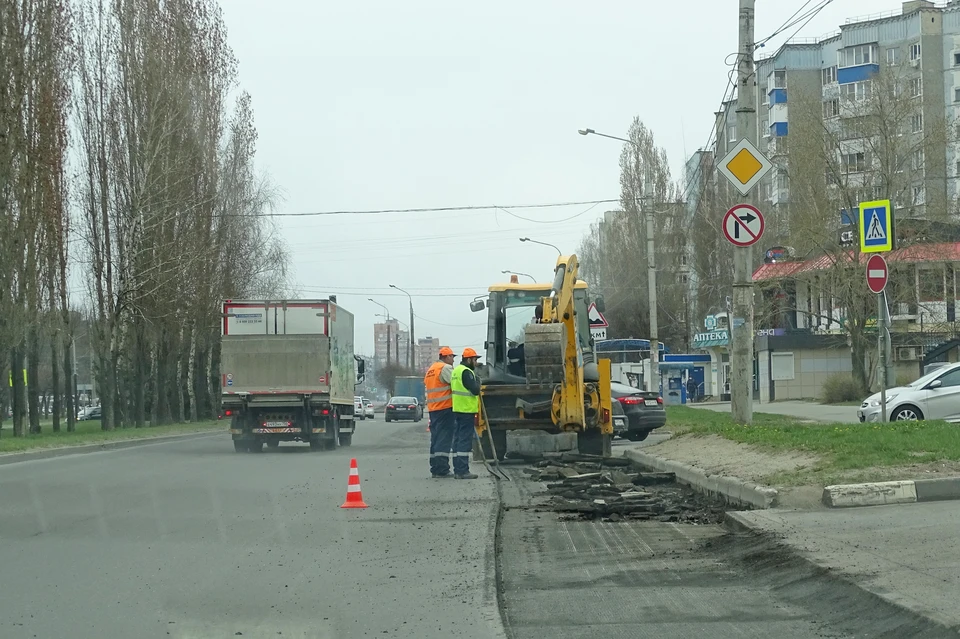 В Липецке ремонтируют улицу Водопьянова