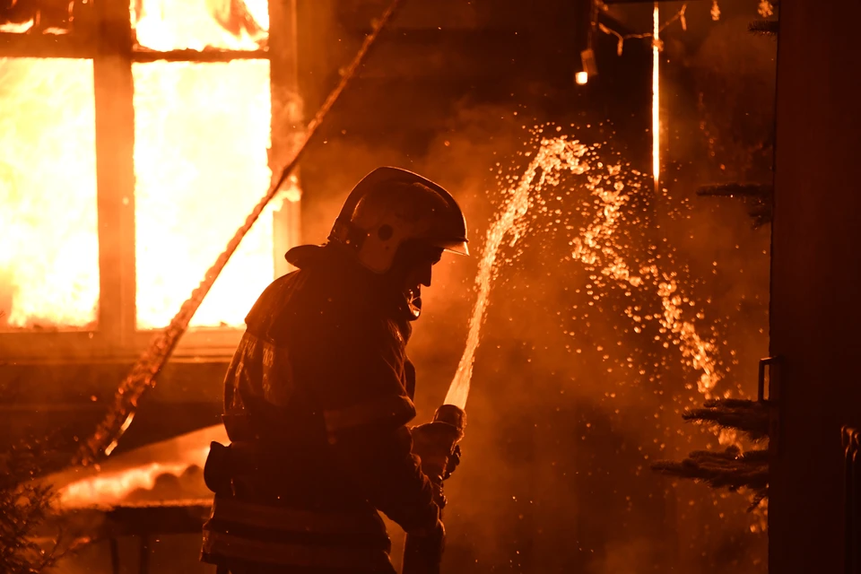 В Красногорске вспыхнул крупный пожар в частном пансионате для пожилых людей.Фото: МЧС