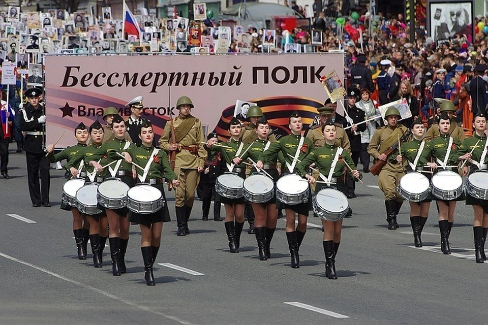 Шествие Бессмертного полка в 2020 году во Владивостоке пройдет 26 июля.