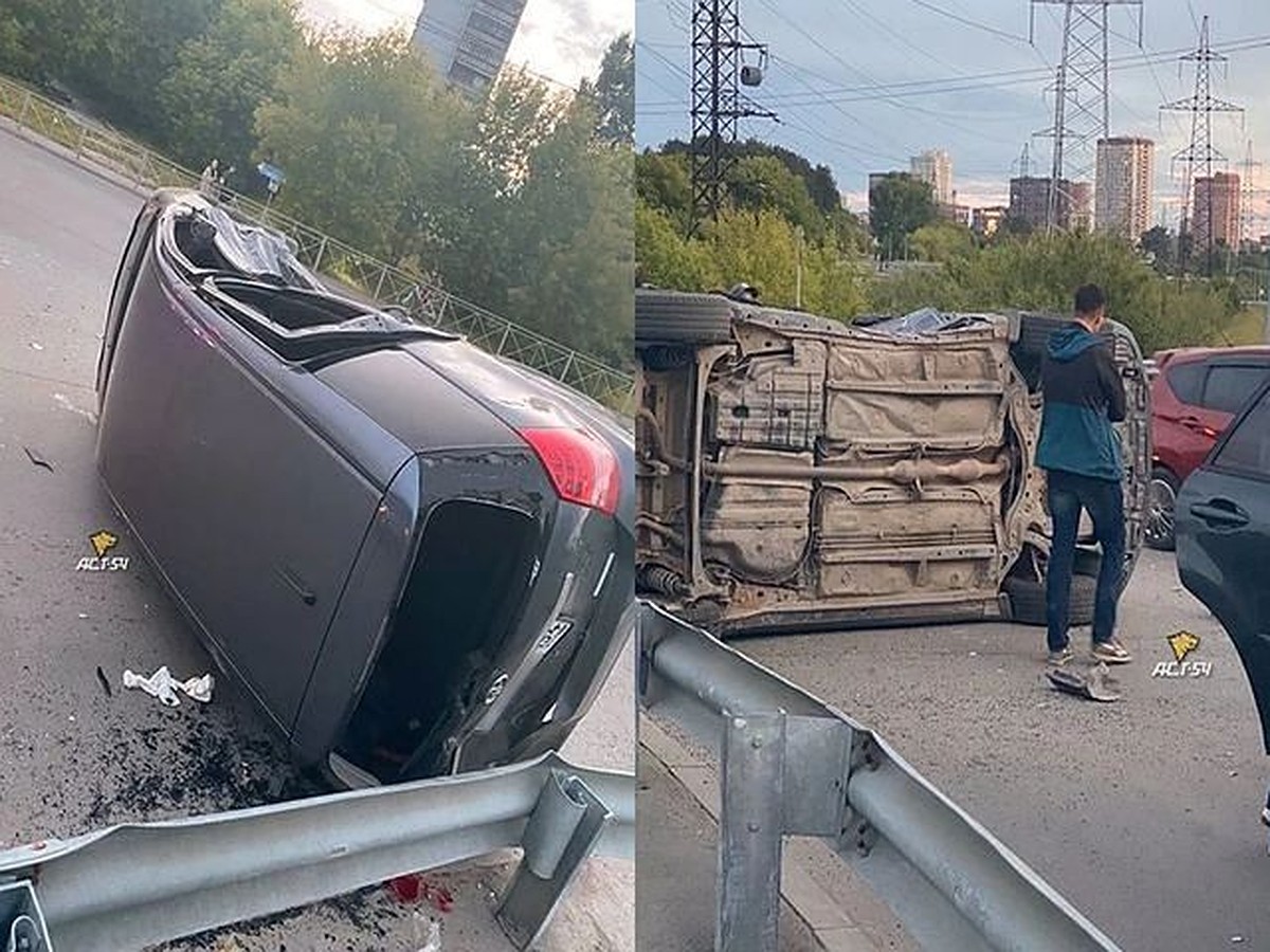 Появилось видео тройного ДТП в Новосибирске, в котором пострадали женщины -  KP.RU