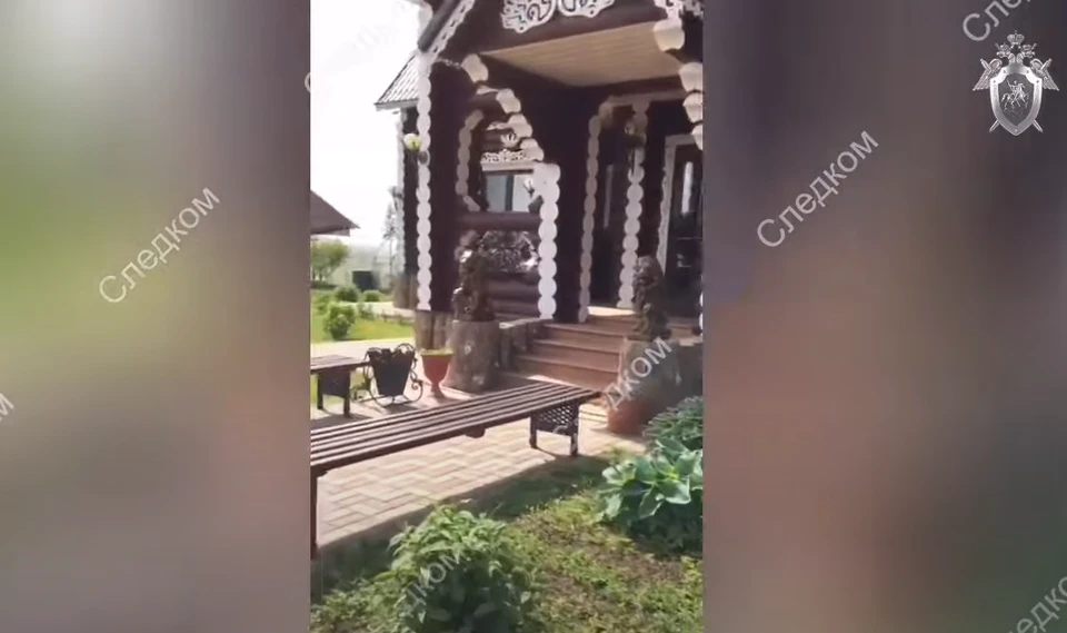 СК показал видео с роскошной резиденцией вора в законе Васи Бандита. Фото: кадр из видео СК