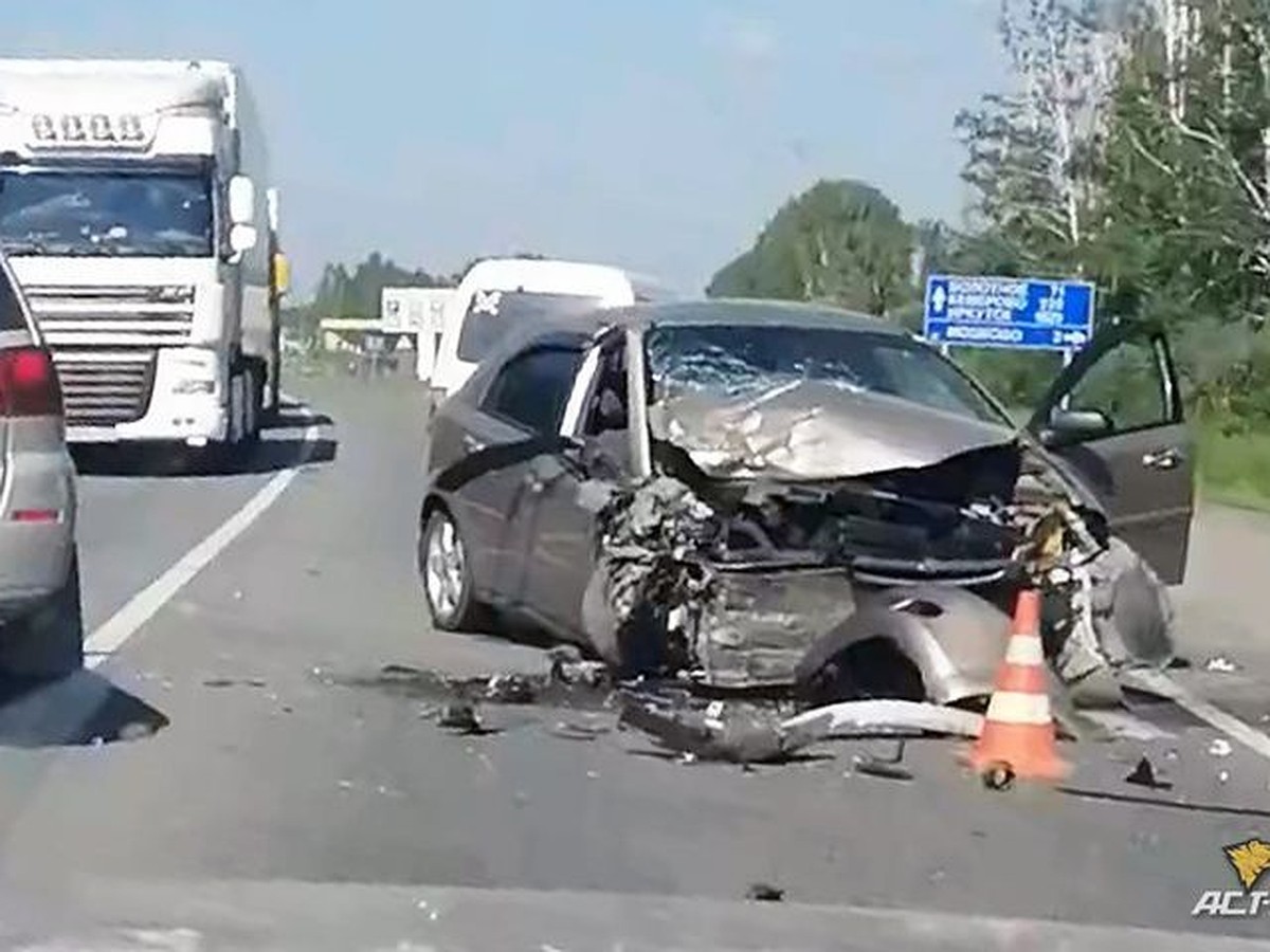 Под Новосибирском из-за выбежавшего на дорогу лося произошла серьезная  авария - KP.RU