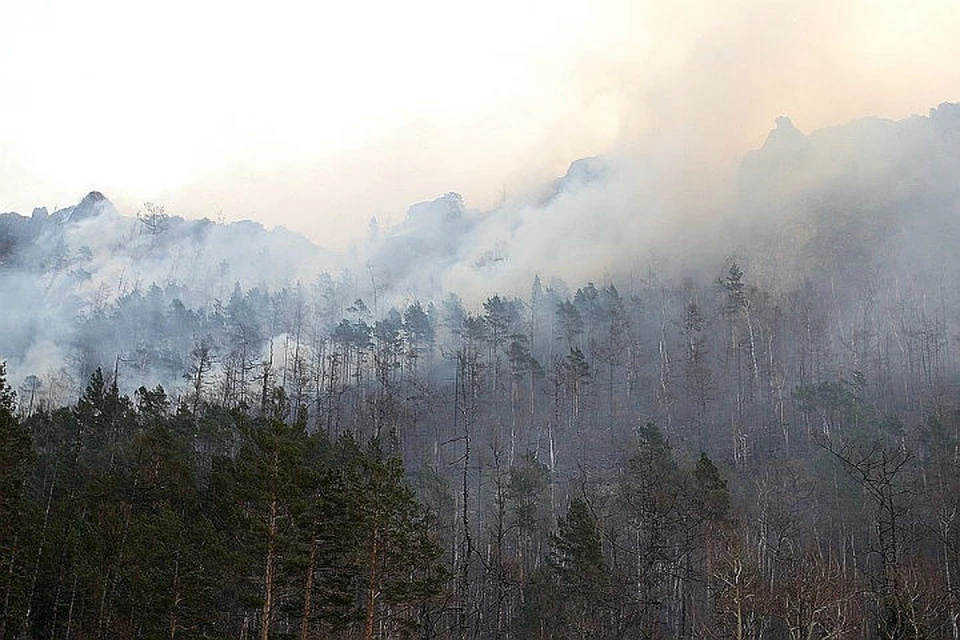 Почти семь тысяч гектаров тайги горит в Иркутской области