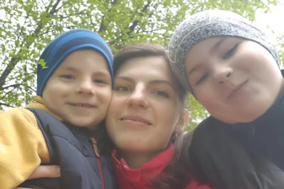 Ирина Бурдакова с сыновьями