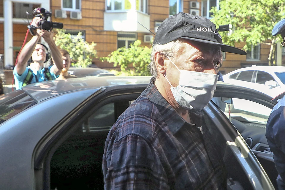 Актер Михаил Ефремов прибыл в суд, 7 августа 2020 г. Фото: Антон Новодережкин/ТАСС