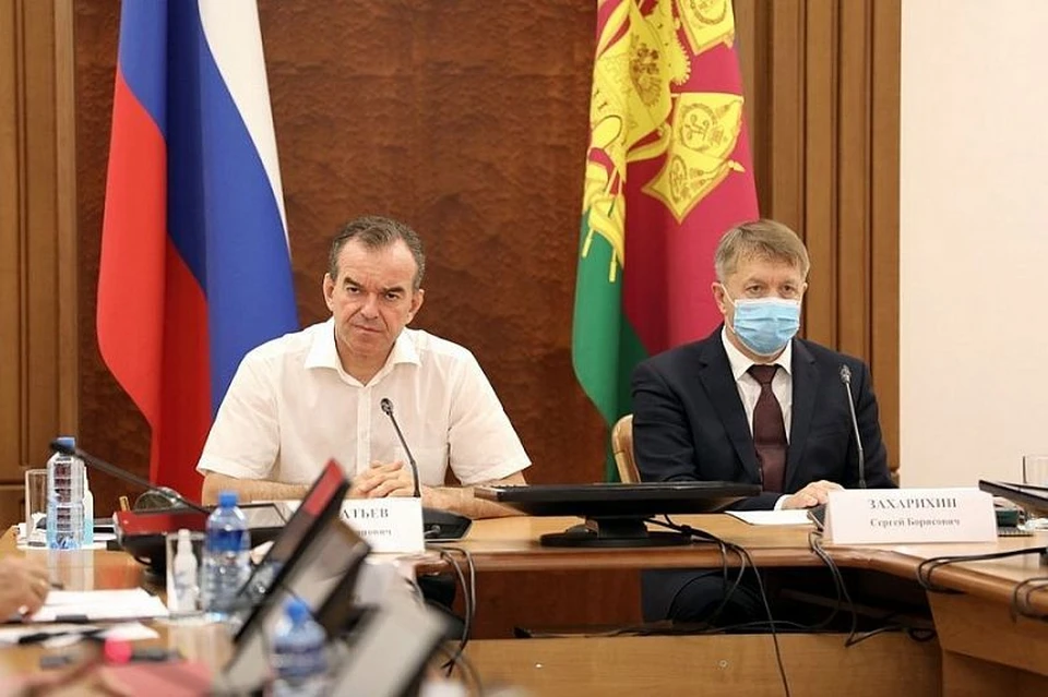 Губернатор Вениамин Кондратьев проверил, как идет подготовка школ к 1 сентября. Фото предоставлено пресс-службой администрации Краснодарского края.