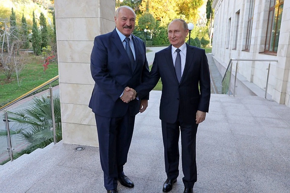 Лукашенко назвал Путина другом. Фото: Михаил Клементьев, пресс-служба президента России ТАСС