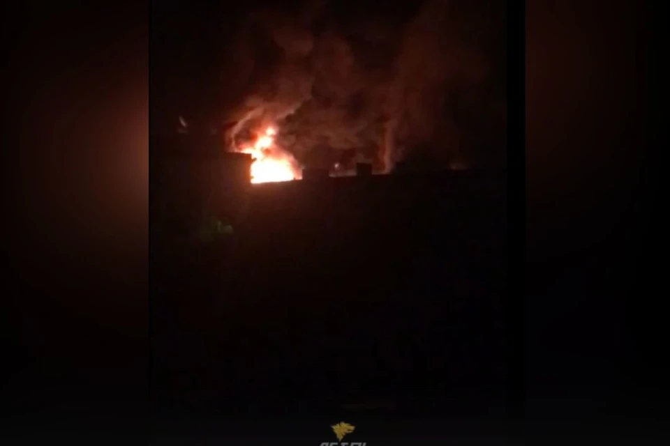 Пожарные уже в пути. Фото: скриншот из видео.