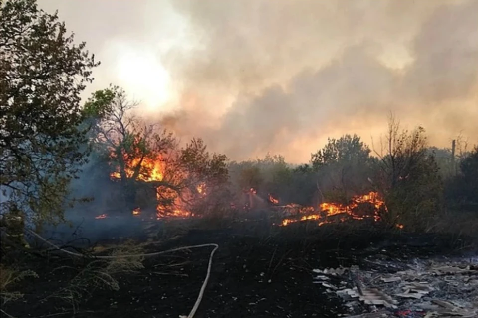 В Тарасовском районе Ростовской области локализовали масштабный пожар. Фото: ГУ МЧС по РО