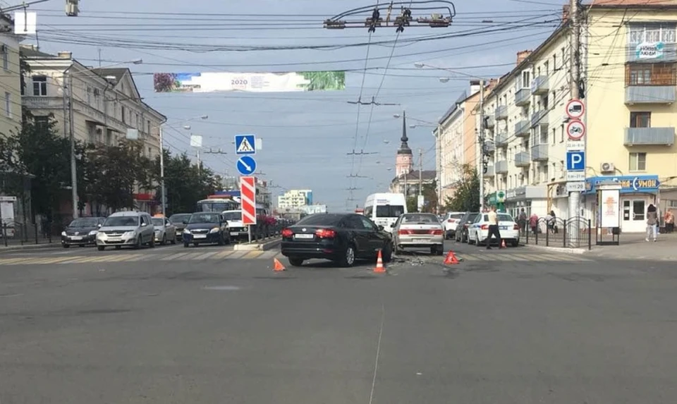 ДТП произошло в центре Калуги.