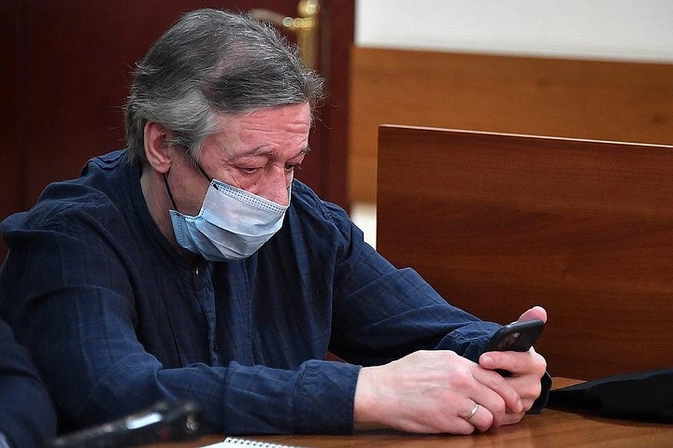 Михаил Ефремов в суде.
