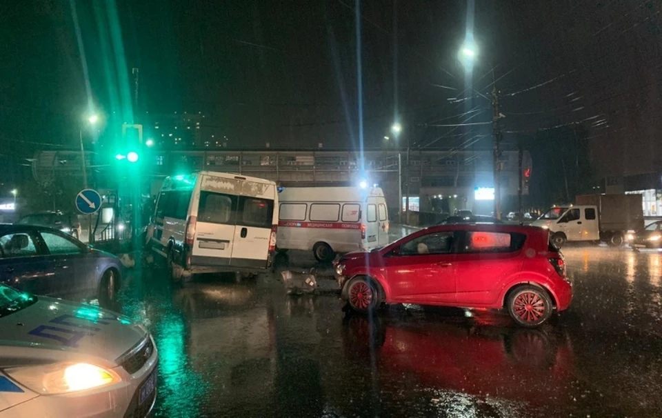 Фото с места ДТП.