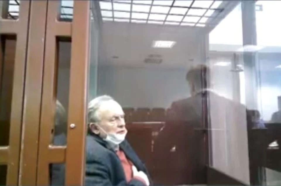 Соколов почувствовал себя плохо в суде Фото: трансляция Санкт-Петербургского суда