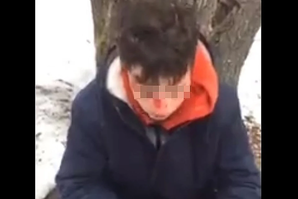 Школьник даже устроил инсценировку своего раскаяния