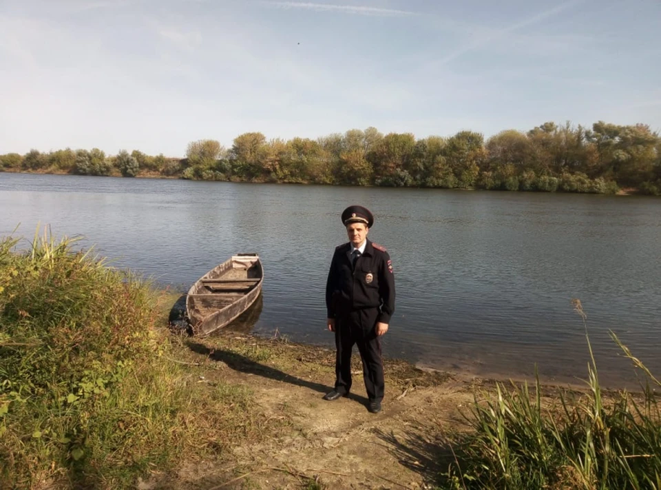 Майор полиции Андрей Житлин помог рыбаку.