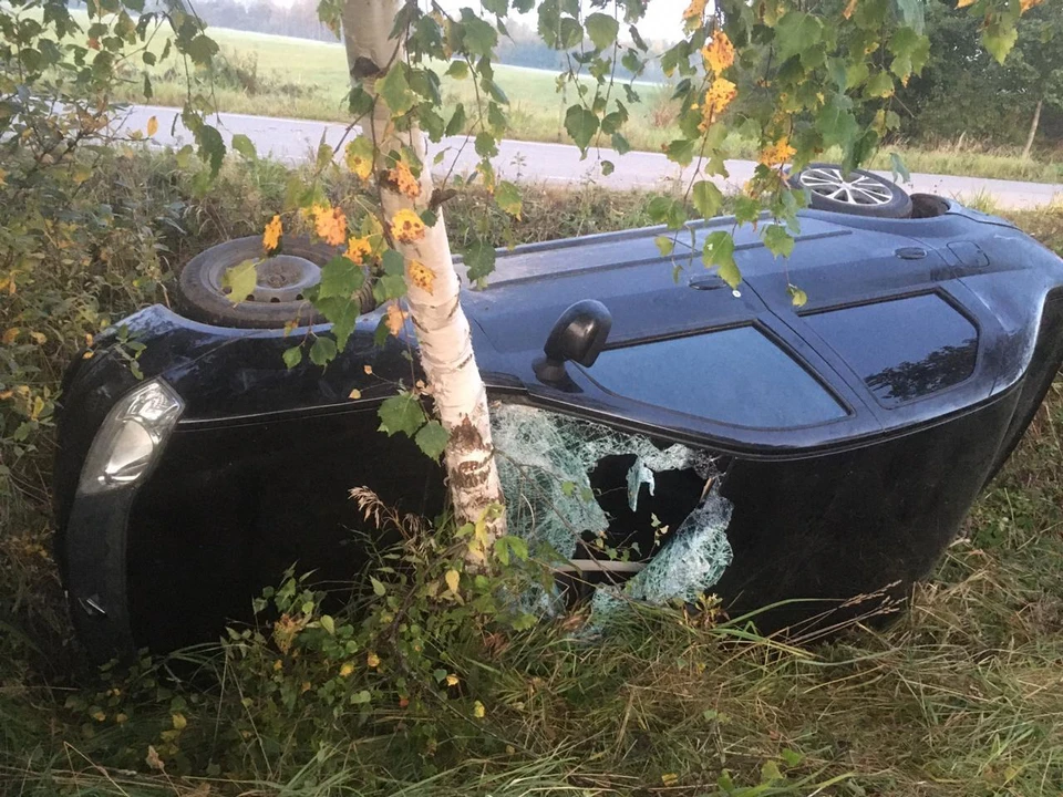 В ДТП пострадал водитель иномарки Фото: УГИБДД России по Тверской области