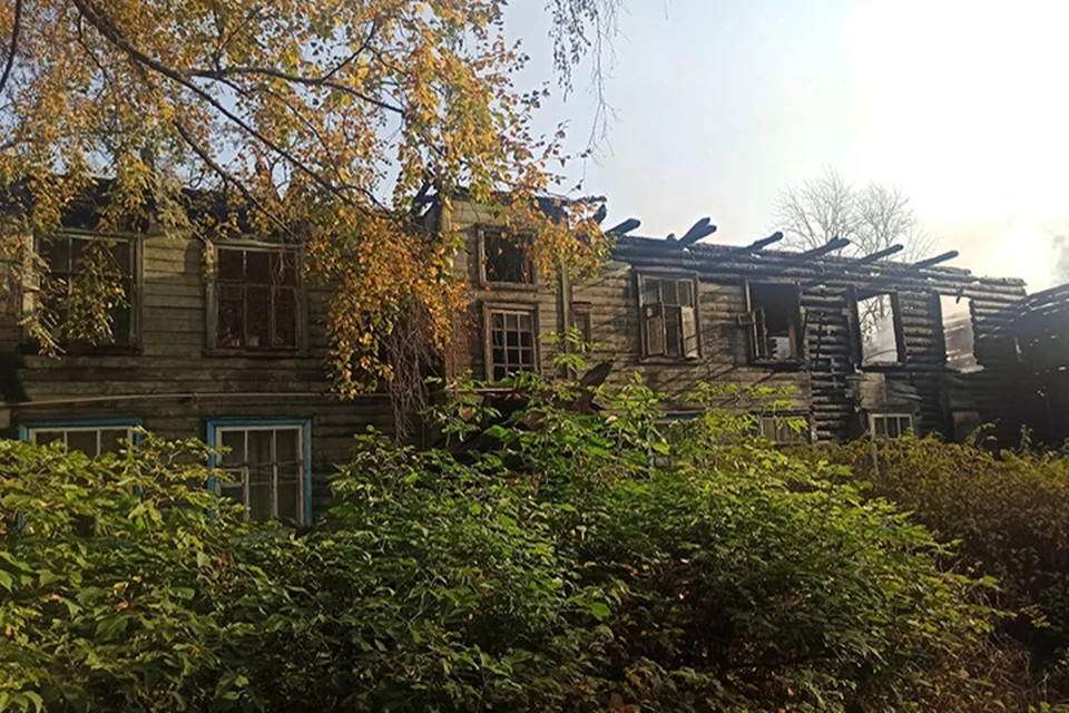 Жилой дом сгорел в Конакове, никто не пострадал Фото: ГУ МЧС России по Тверской области