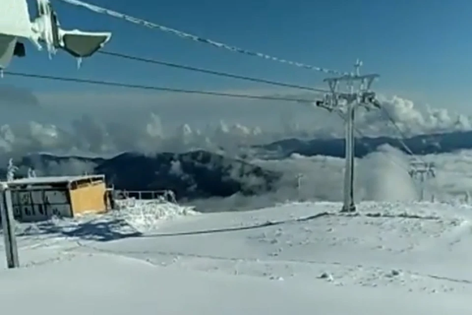 Сергей Цивилев показал видео занесенного снегом Шерегеша. Фото: Сергей Цивилев/ Instagram