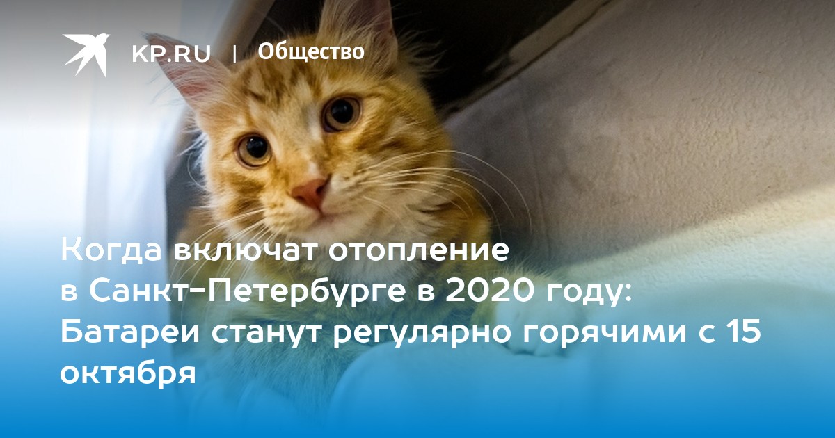 Когда в питере отключат отопление 2024