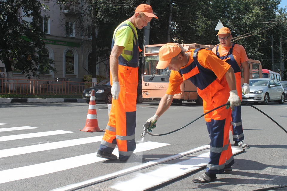 На 250 улицах Нижнего Новгорода обновлена дорожная разметка