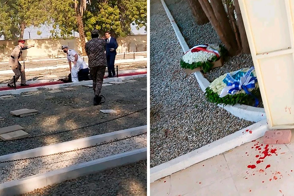 МИД Франции заявил о взрыве на кладбище для немусульман в Джидде во время церемонии по случаю окончания Первой мировой войны. Фото: twitter.com/Clarencewoman