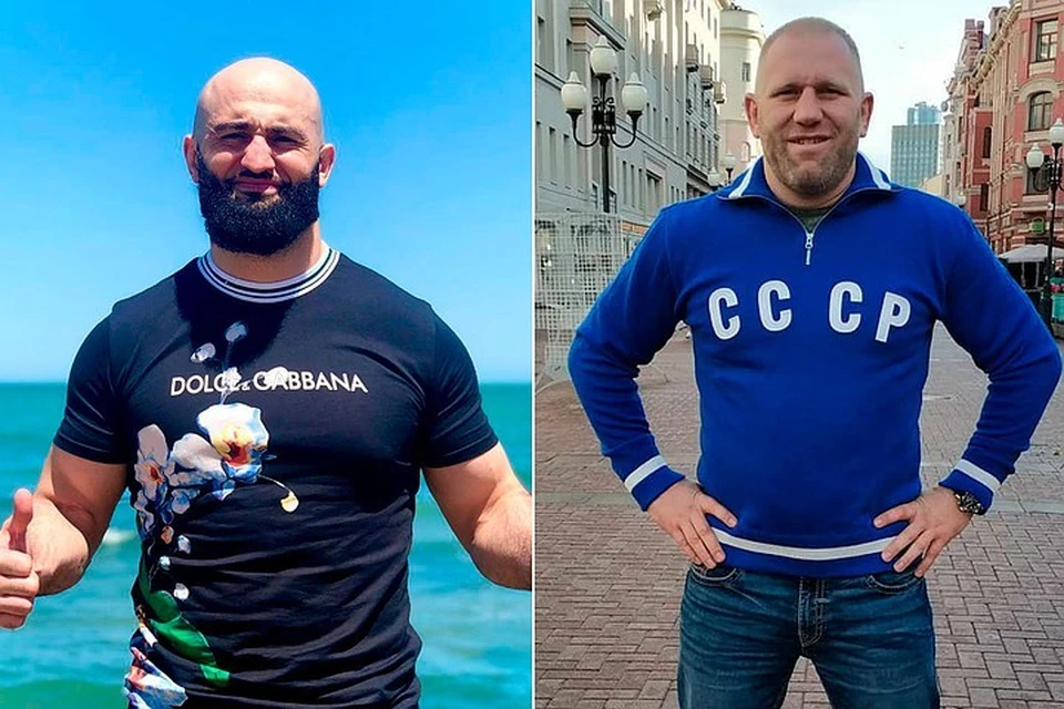 Сергея Харитонова (справа) после драки с Адамом Яндиевым госпитализировали