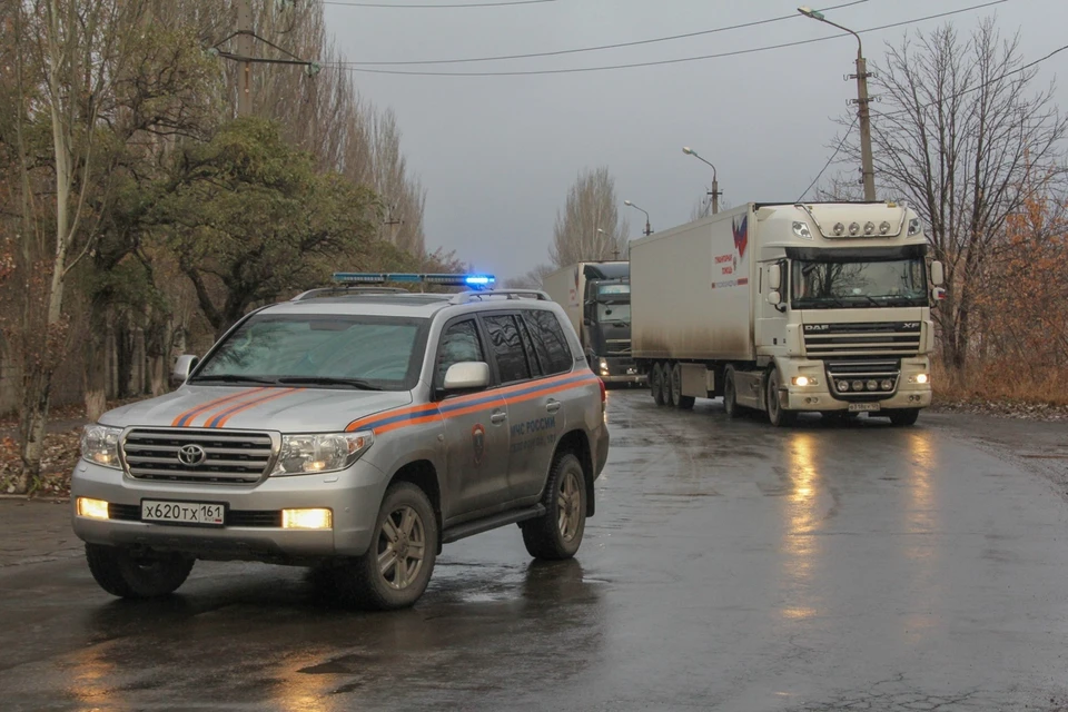 В Республики Донбасса прибыл сотый гуманитарный конвой