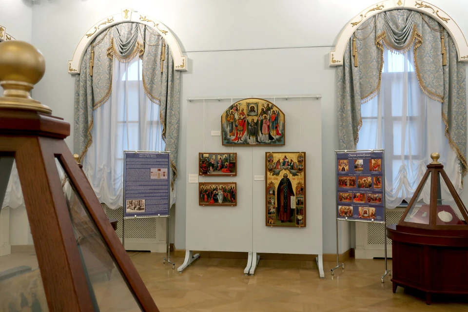 На выставке представлены отреставрированные произведения одного из мастеров русской иконописи XIX века, сына тверской земли Максима Культепина. Фото: Тверская картинная галерея.