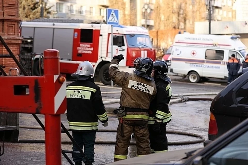 Поступила информация о сильном задымлении в здании
