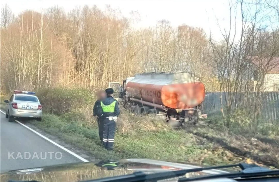 ДТП с бензовозом в районе Мечниково