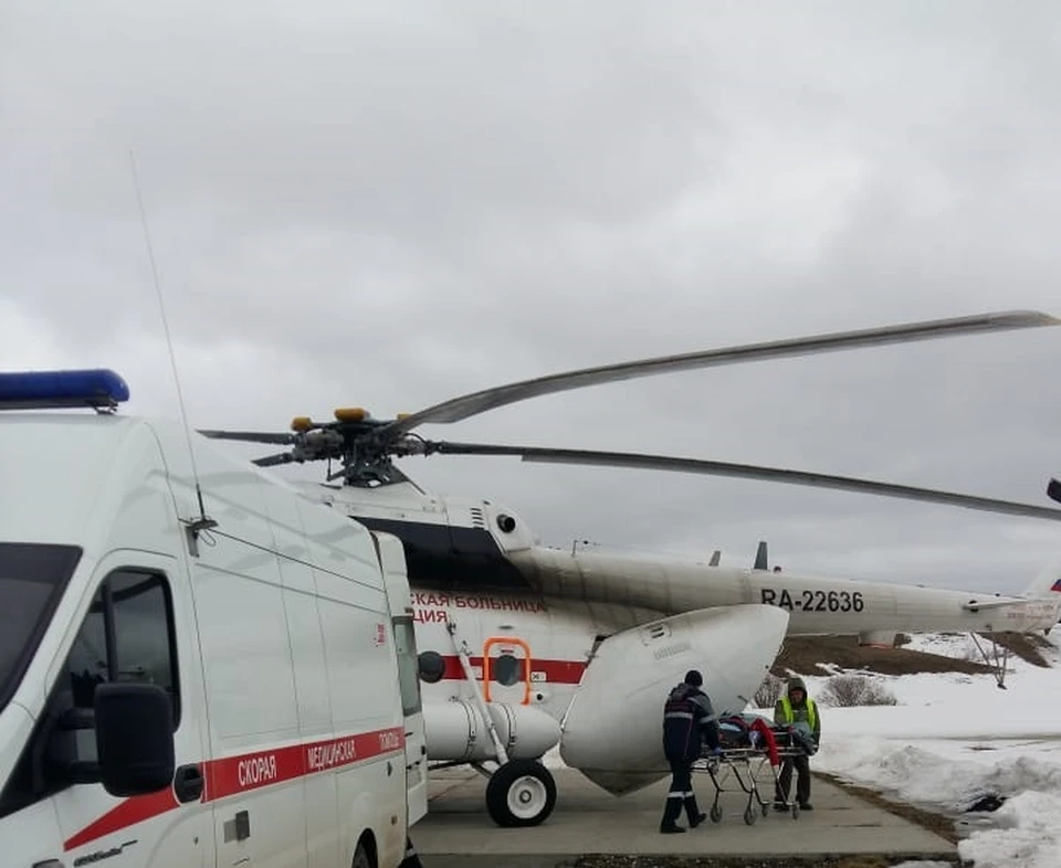 Вертолет санавиации совершил 153 вылета с начала года.