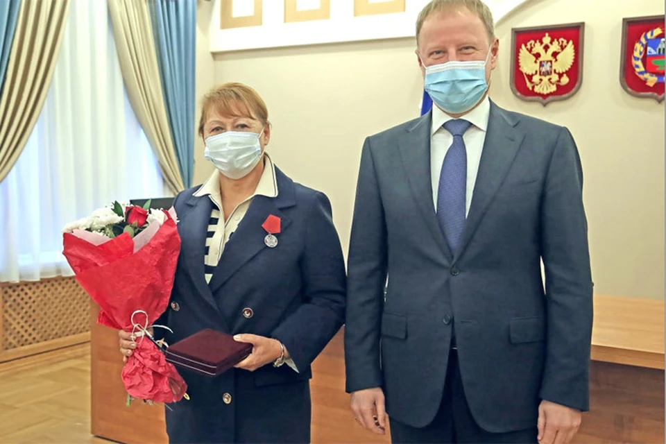 Вручение медали