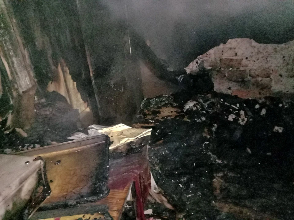 55-летний мужчина погиб в пожаре в Смоленской области. Фото: ГУ МЧС России по Смоленской области.
