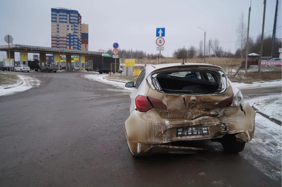 Авария произошла на улице Михалицына