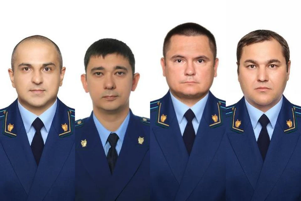 Слева направо: Раджив Гайсин (Бураевский район), Николай Щербинин (Краснокамский район), Фидан Янгуразов (Татышлинский район), Ильнур Сайфуллин (Ермекеевский район) // фото: прокуратура Башкирии
