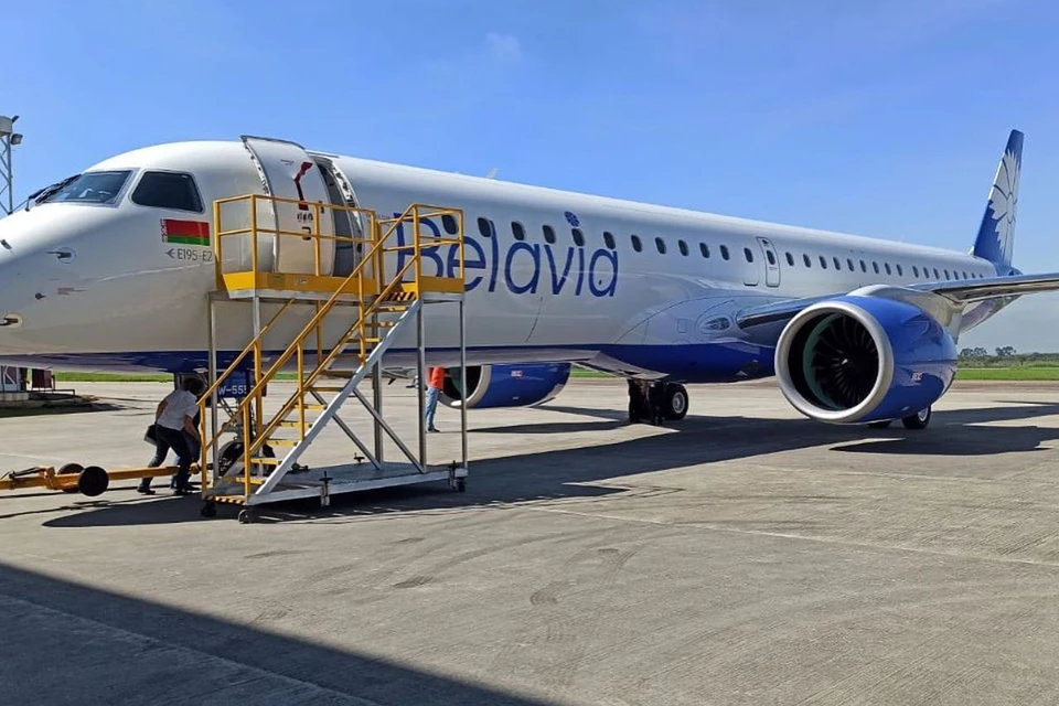 К 24 декабря новейший самолет Embraer E2 авиакомпании «Белавиа» уже будет в Минске. Фото: «Белавиа».