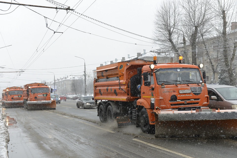 В ночь на 23 декабря на улицы Тулы высыпали около 9 тонн реагентов