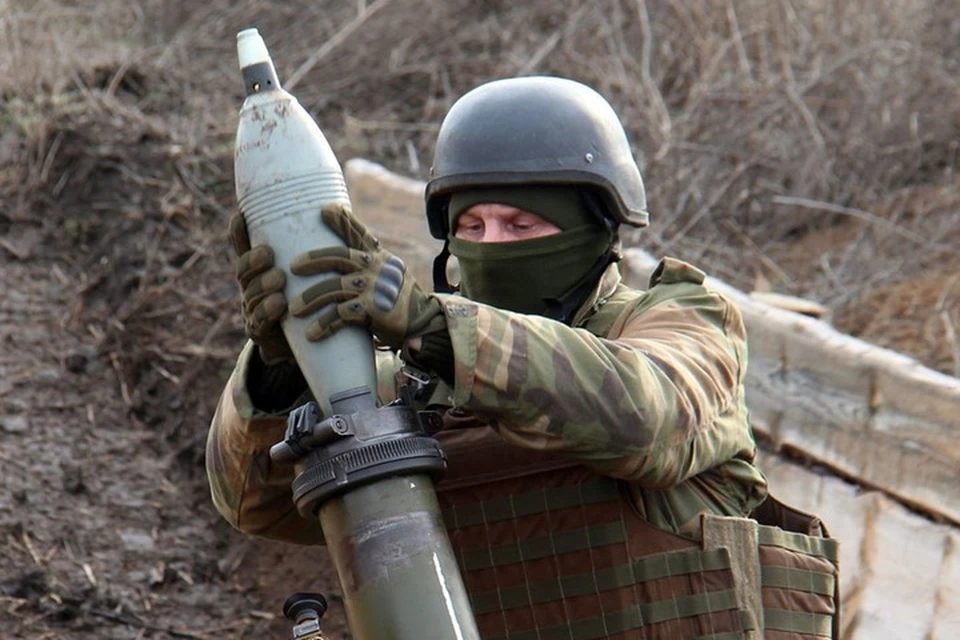 По территории ДНР за сутки украинские боевики выпустили 52 мины. Фото: Пресс-центр штаба ООС