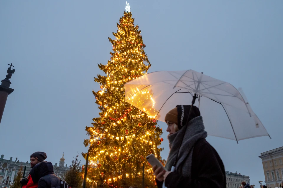 Погода 31 декабря в Петербурге будет теплой и сырой