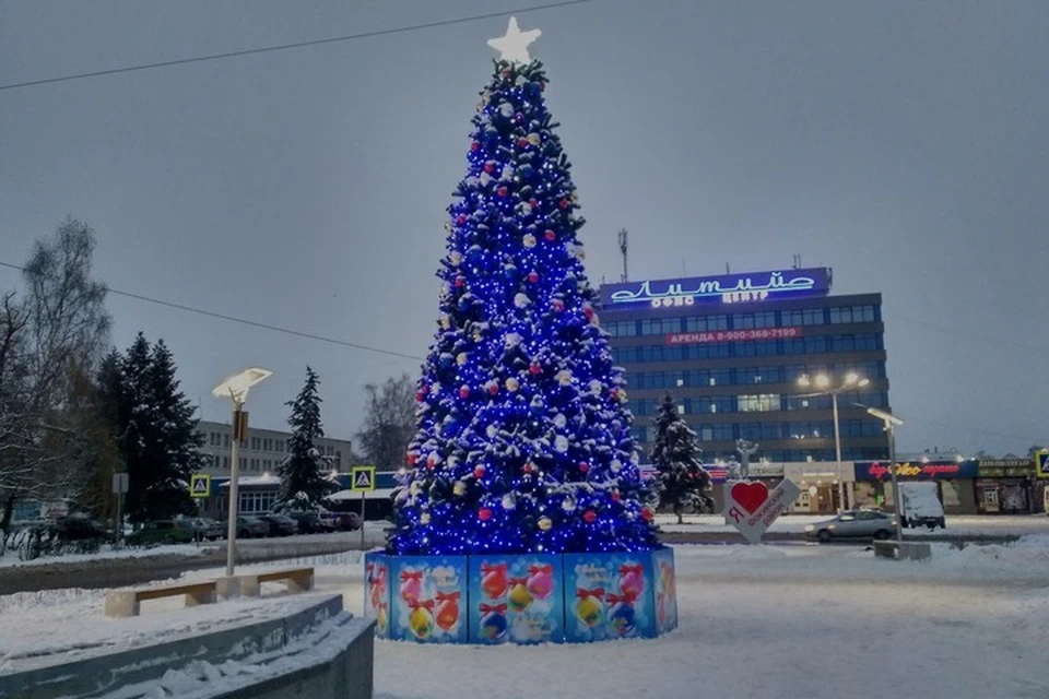 Установленные в Брянске елки не стали местами массовых гуляний в новогоднюю ночь.