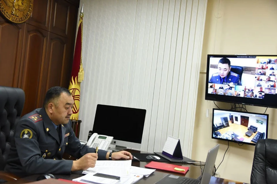 В онлайн-совещании приняли участие руководители подразделений ОВД.
