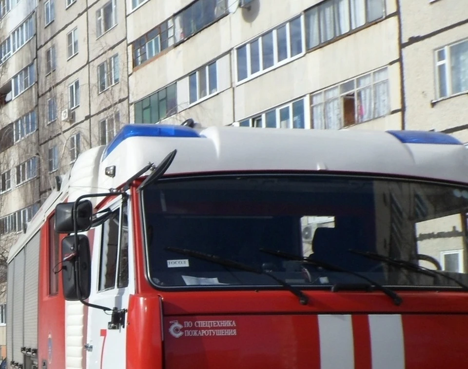 В квартире частично выгорел кухонный гарнитур