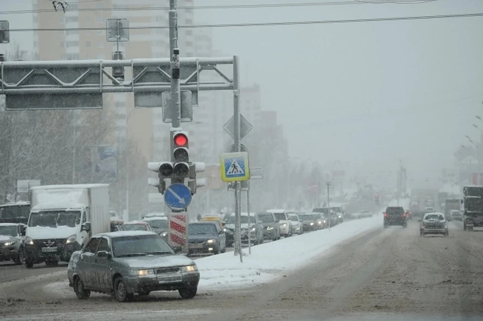 На въезде в Уфу образовались гигантские пробки