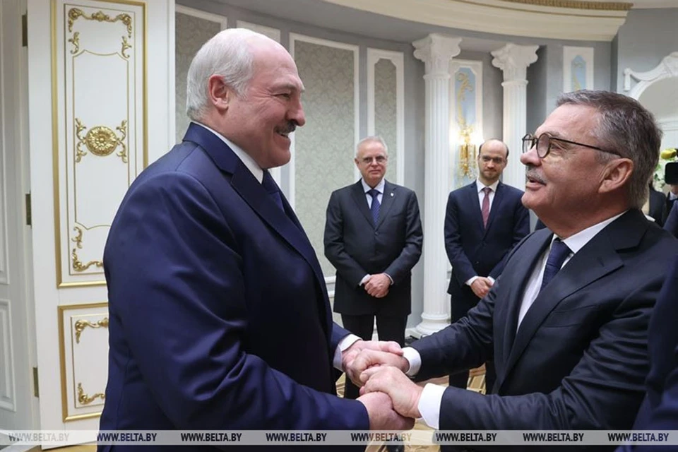 Лукашенко и Фазель встретились как старые друзья. Фото: БелТА.