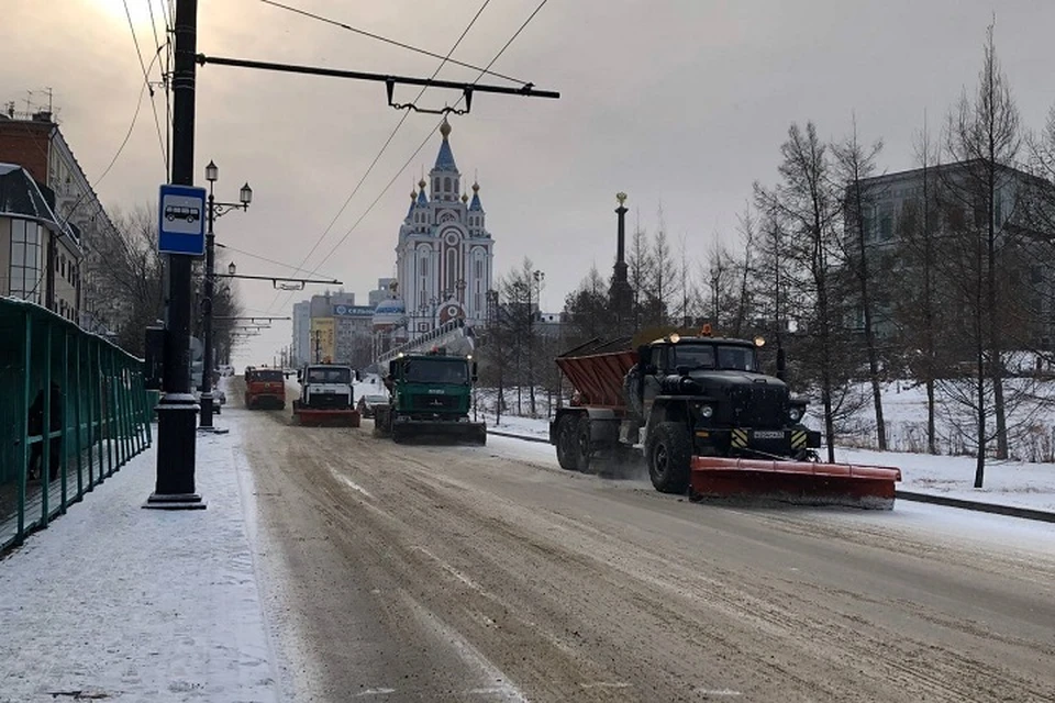 Расчистка дорог в Хабаровском крае проводится своевременно