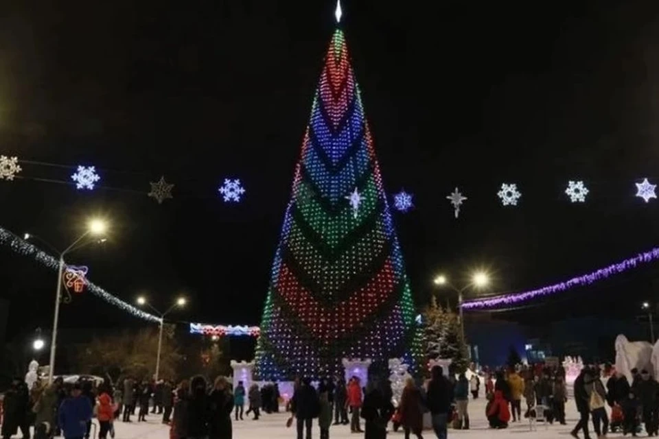 Новогодний городок в Барнауле