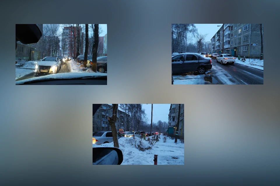Из-за перекрытия части проспекта Победы в Твери образовались пробки. Фото: группа ВК/ОДСЛУШАНО У ВОДИТЕЛЕЙ. ТВЕРЬ/Галина Звонова.