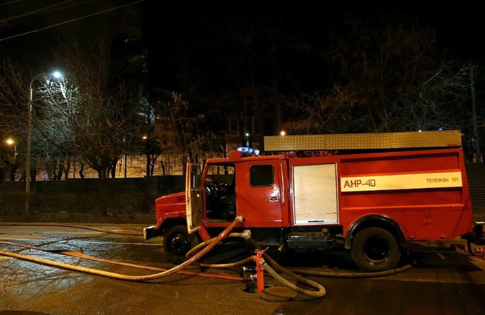 В МЧС назвали причину распространения пожара на юге Москвы